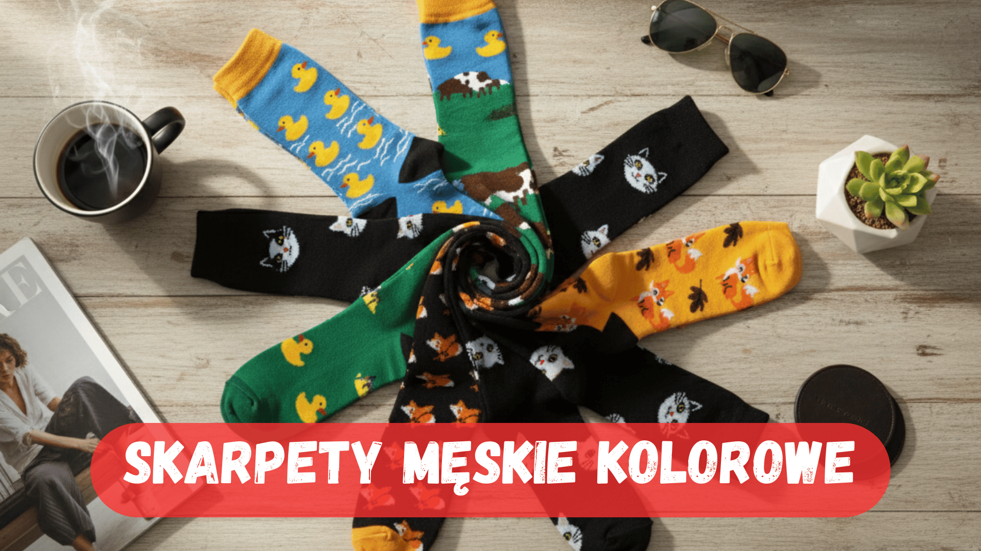 skarpetki kolorowe męskie